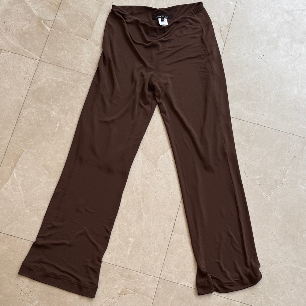 Lida Baday-  Brown Wide Leg Lounge Pants